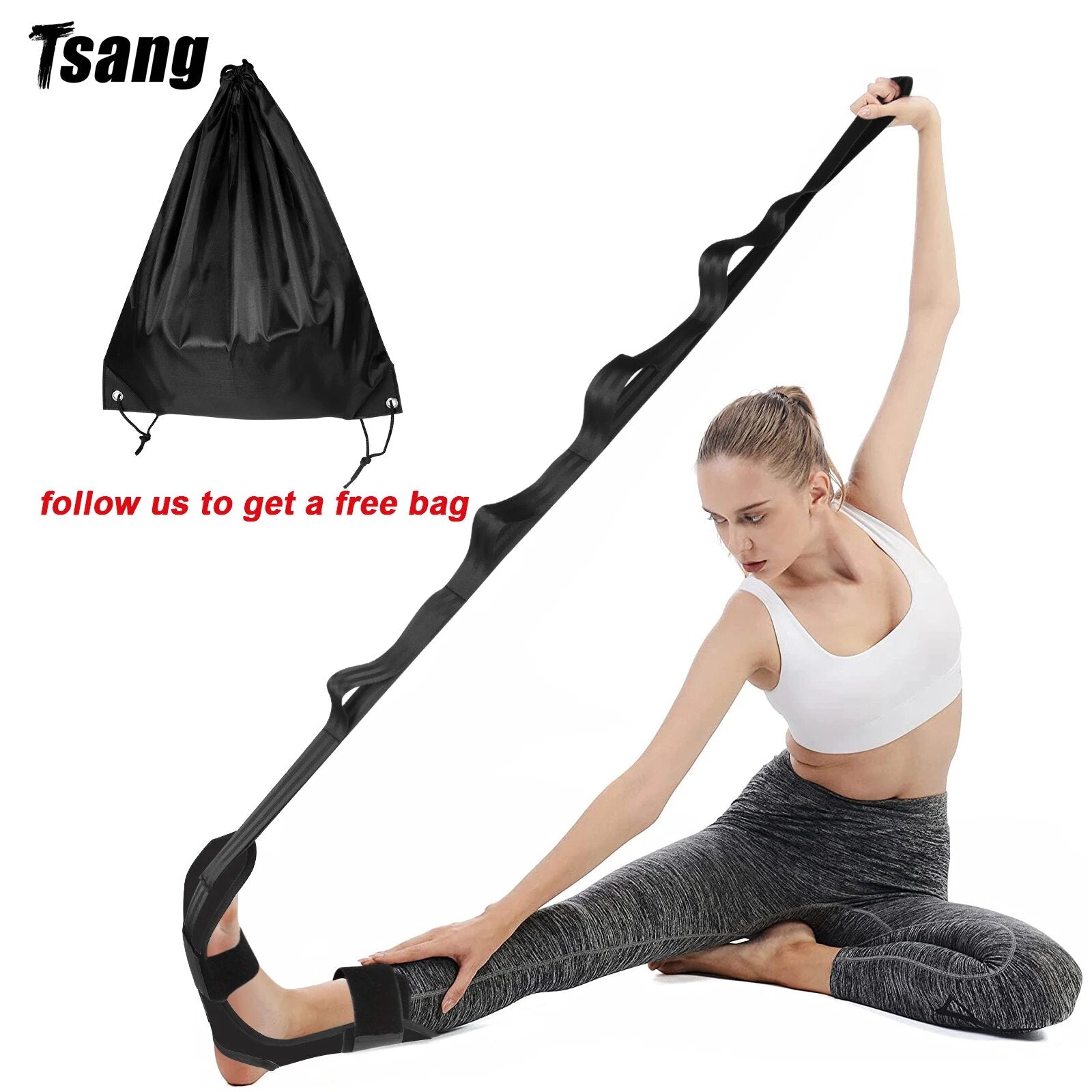 Fascia Stretcher Finally Flexible Again Yoga Strap Belt Foot Stretching Band Stroke Hemiplegia Rehabilitation Leg Stretcher